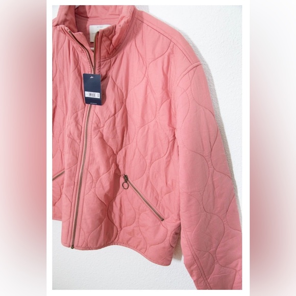 Lucky Brand Pink Quilted Carry On Jacket - Large NWT - Picture 7 of 8